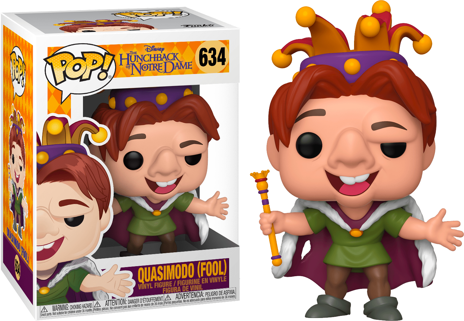 POP! DISNEY #634 PVC THE HUNCHBACK OF NOTRE DAME QUASIMODO FOOL