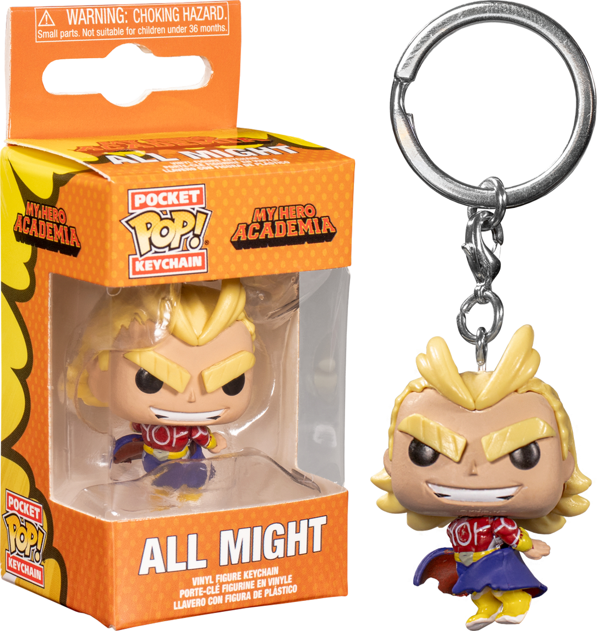 POCKET POP! KEYCHAIN MY HERO ACADEMIA ALL MIGHT (SILVER AGE)