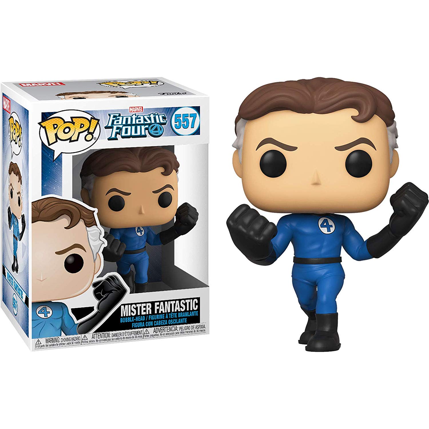 POP! MARVEL #557 PVC BOBBLE HEAD MISTER FANTASTIC