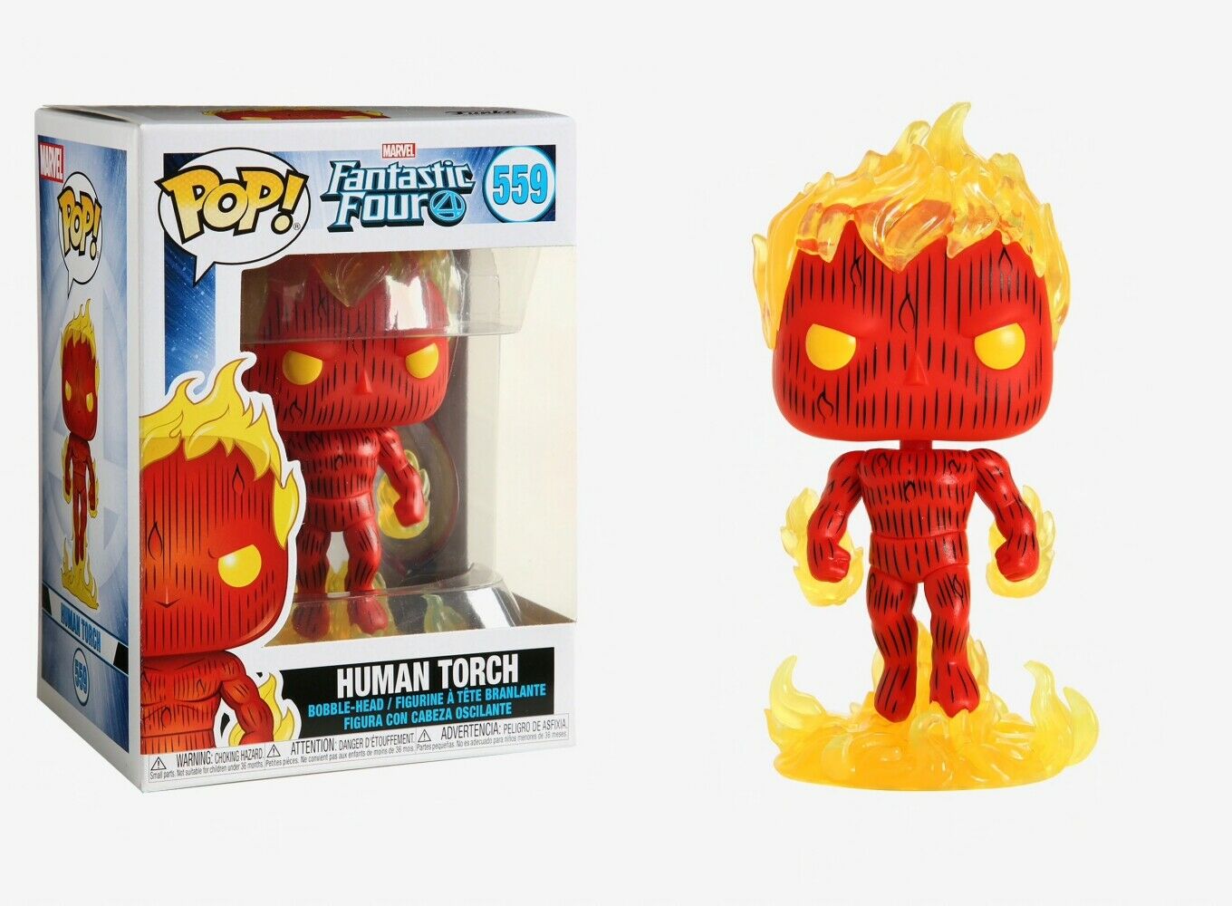 POP! MARVEL #559 PVC BOBBLE HEAD HUMAN TORCH