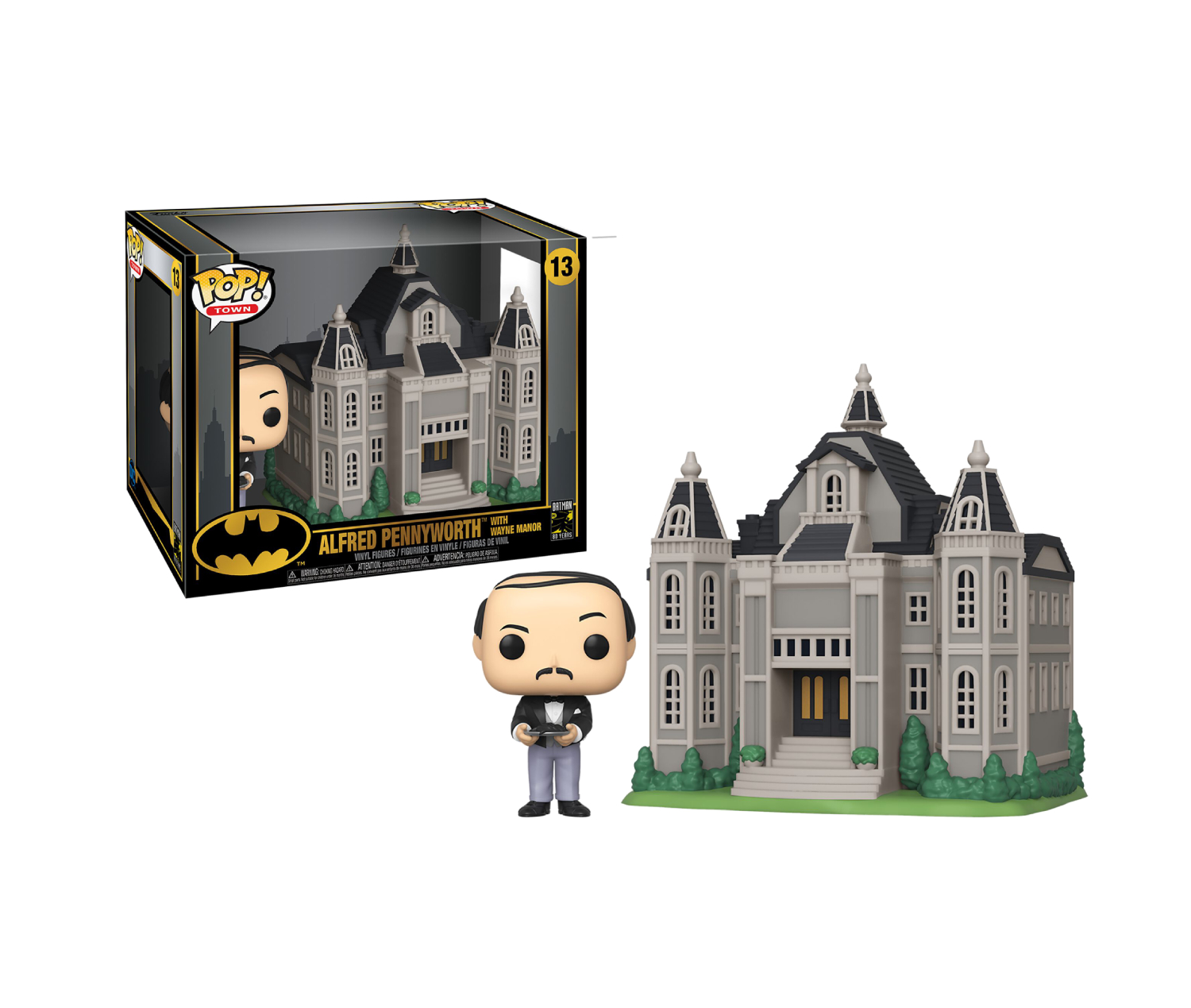 POP! TOWN #013 BATMAN 80TH VINYL FIGURE WAYNE MANOR W/ALFRED