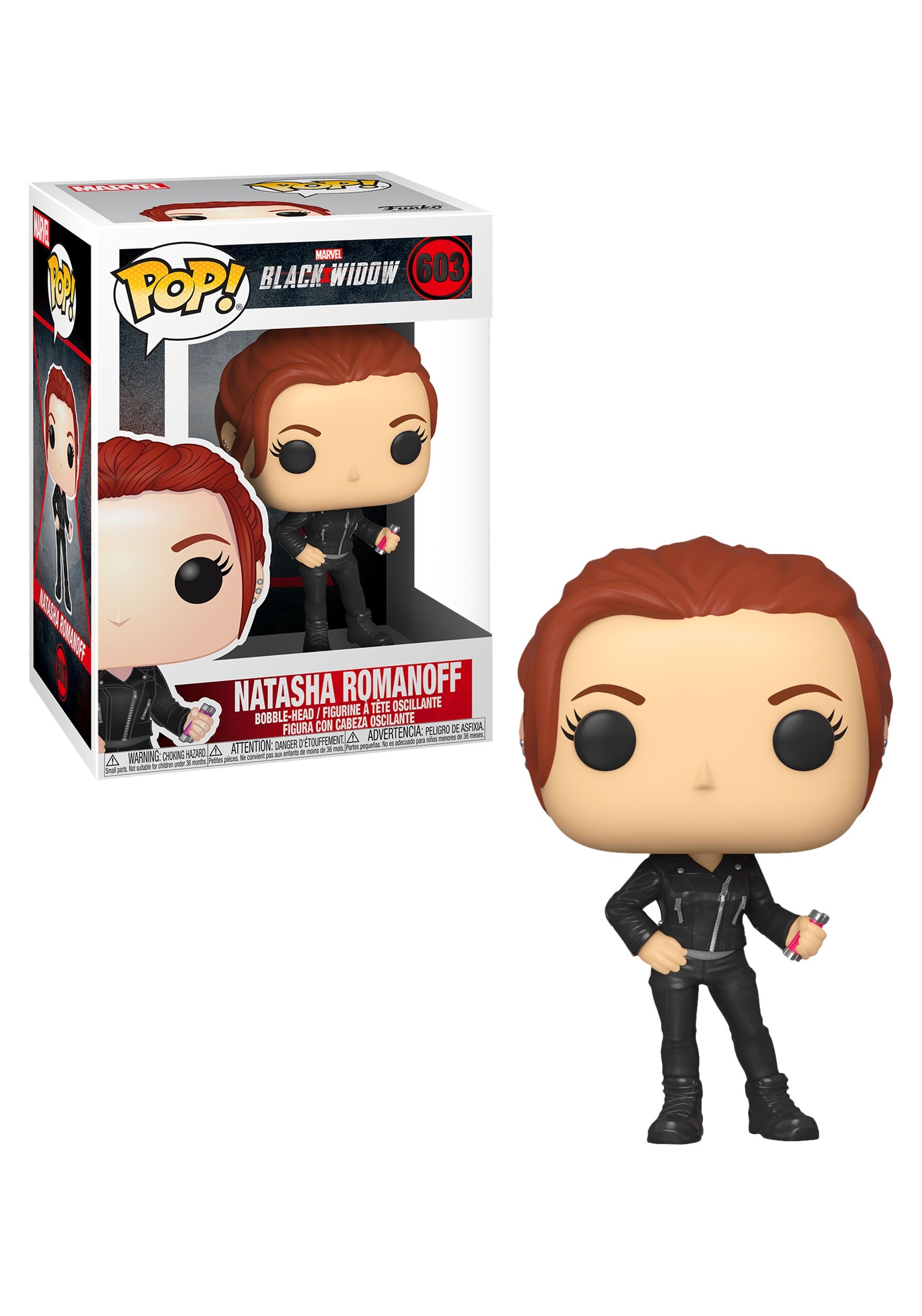 POP! MARVEL #603 PVC BOBBLE HEAD BLACK WIDOW NATASHA ROMANOFF STREET SUIT