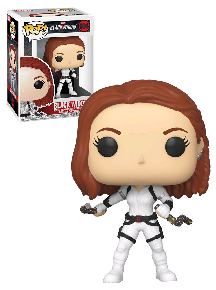 POP! MARVEL #604 PVC BOBBLE HEAD BLACK WIDOW WHITE SUIT