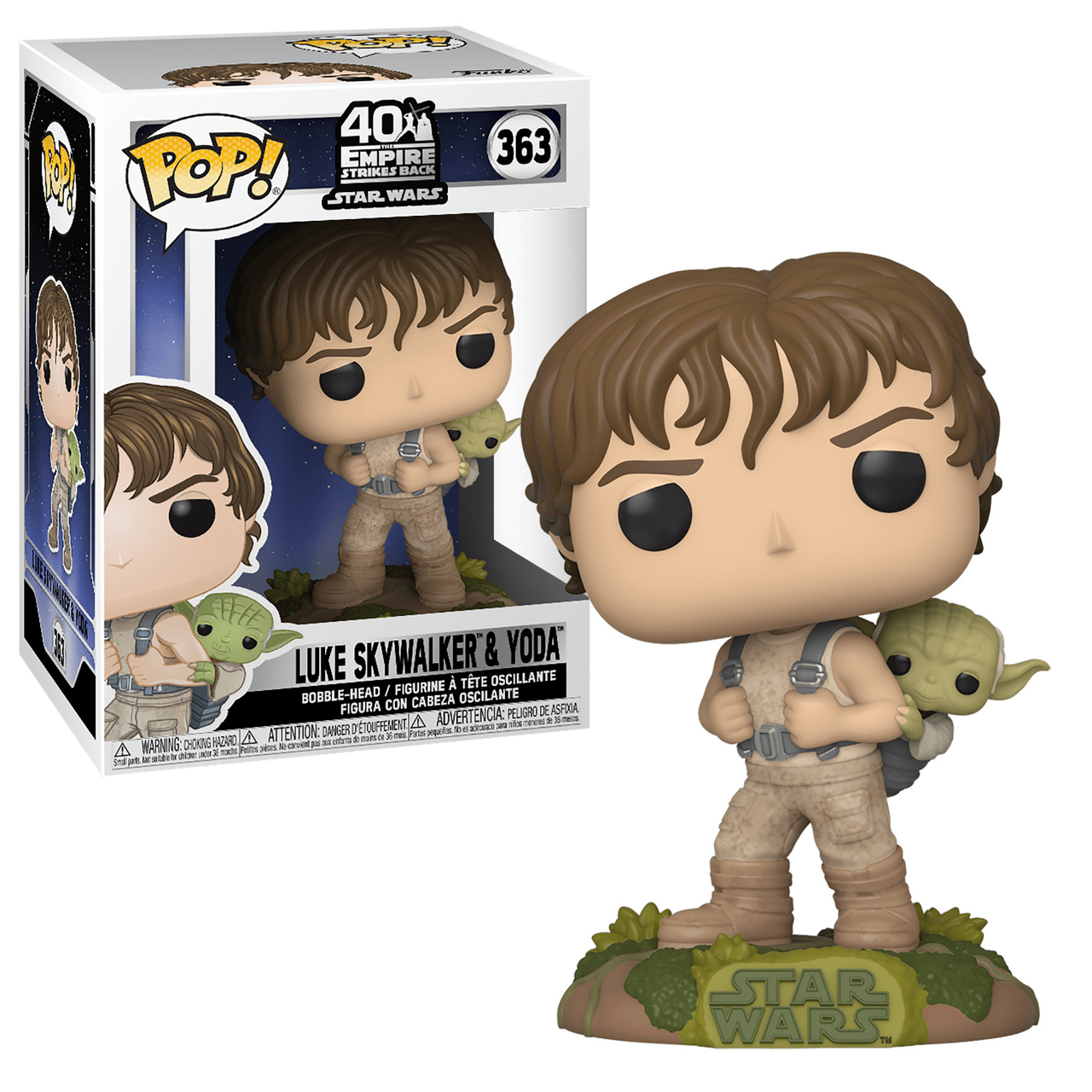 POP! STAR WARS #363 PVC TRAINING LUKE W/ YODA