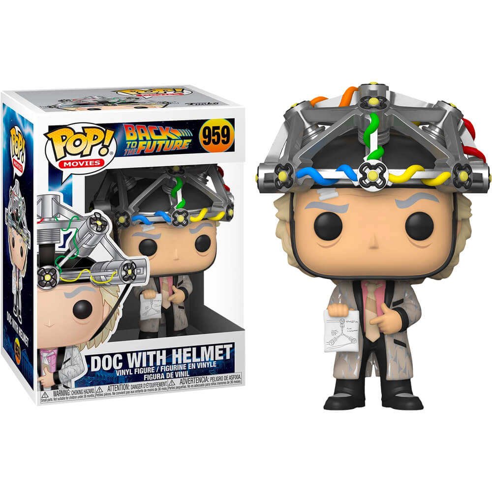 POP! MOVIES #959 PVC BACK TO THE FUTURE DOC W/HELMET