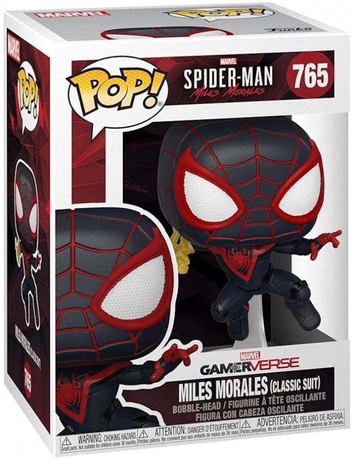 POP! MARVEL #765 PVC BOBBLE HEAD SPIDER-MAN MILES MORALES (CLASSIC) SUIT