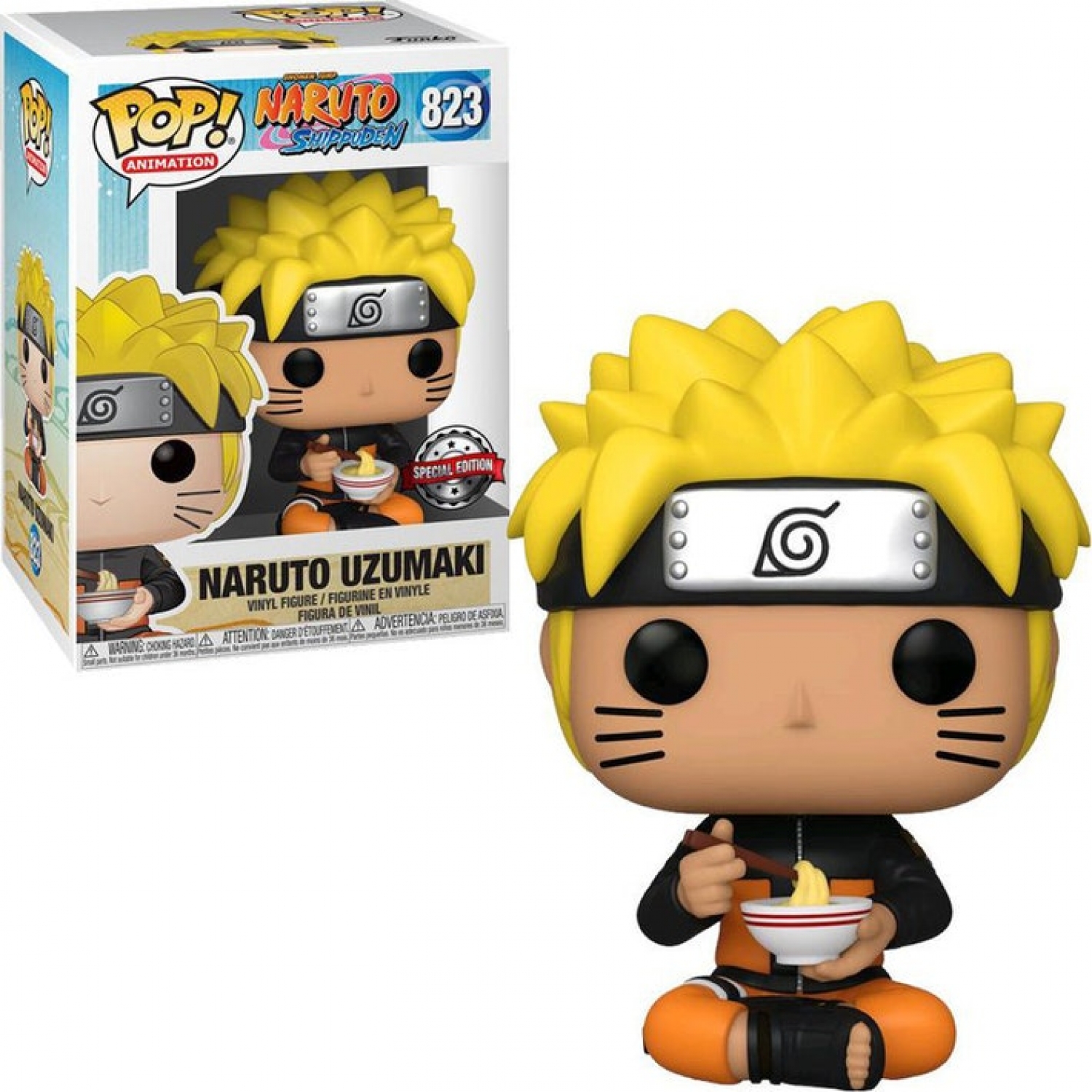 POP! ANIMATION #823 PVC NARUTO SHIPPUDEN NARUTO W/ RAMEN NOODLES