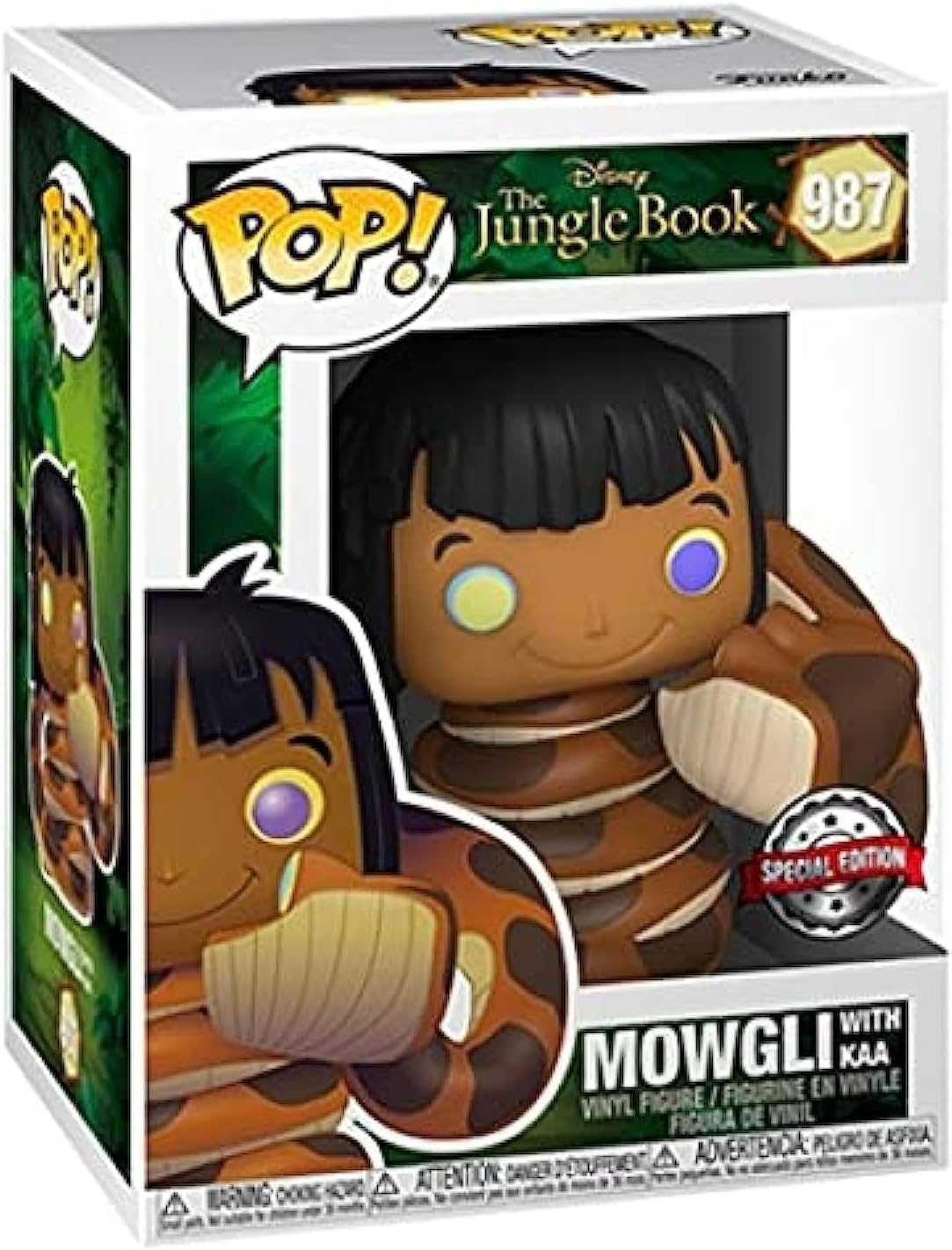 POP! DISNEY #987 PVC THE JUNGLE BOOK MOWGLI W/KAA