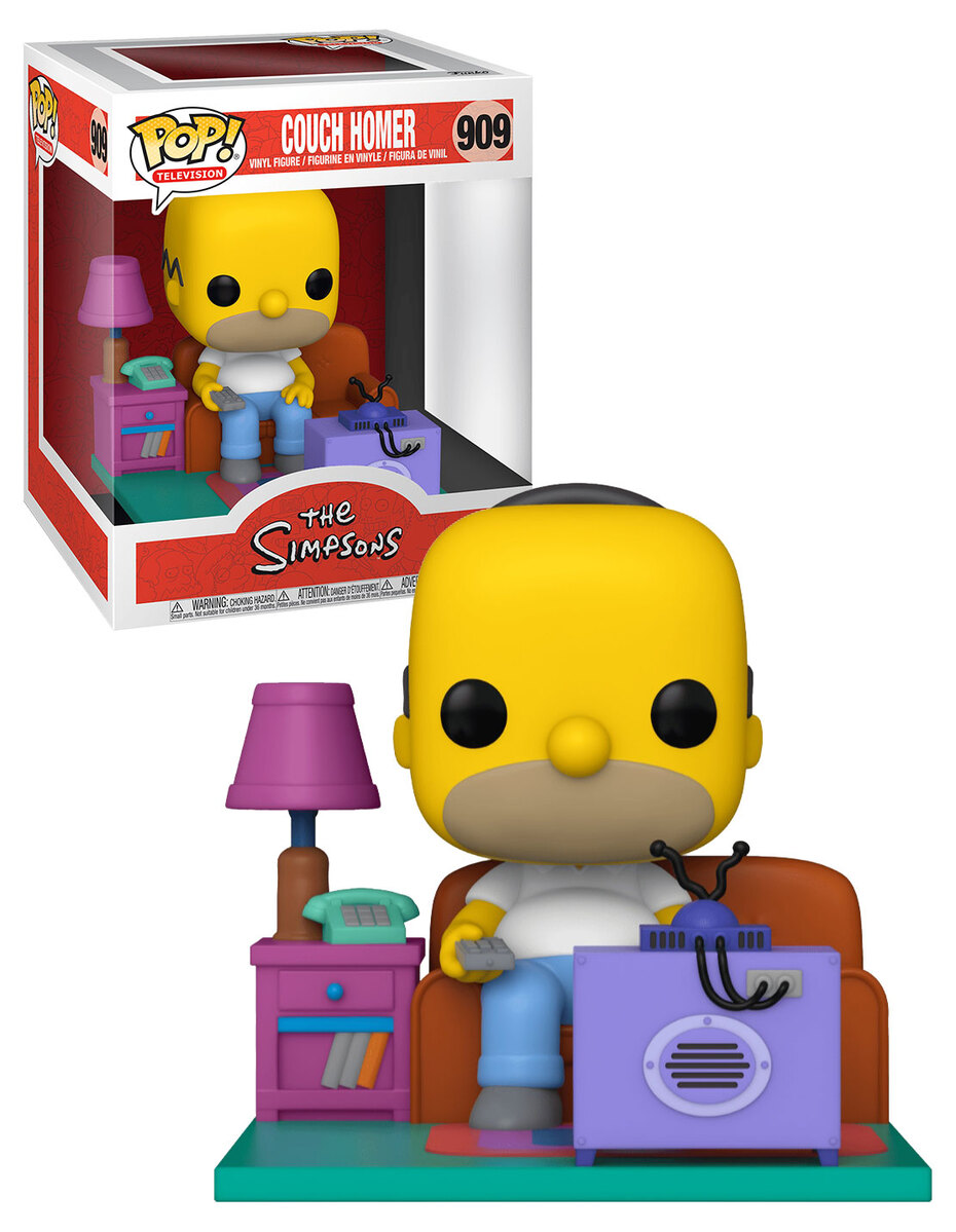 POP! TELEVISION #909 PVC THE SIMPSONS COUCH HOMER WATCHING TV