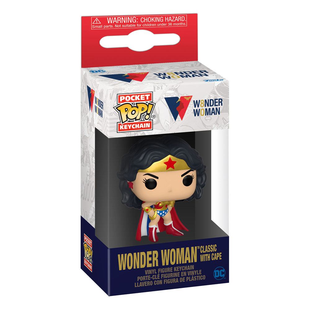 DC COMICS POCKET POP! VINYL KEYCHAINS 4 CM WONDER WOMAN 80TH ANNIVERSARY