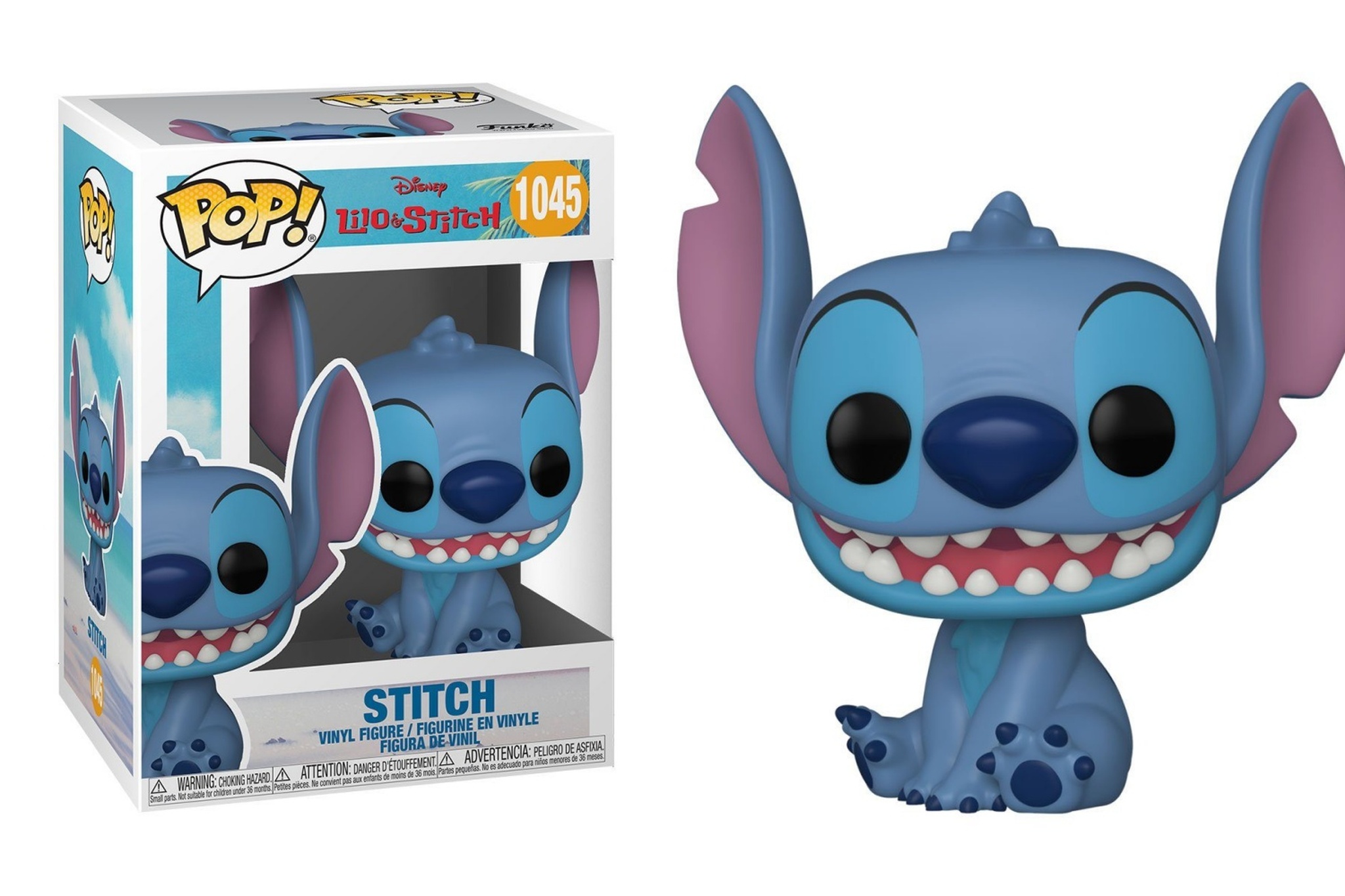 POP! DISNEY #1045 PVC LILO & STITCH STITCH SMILING SEATED