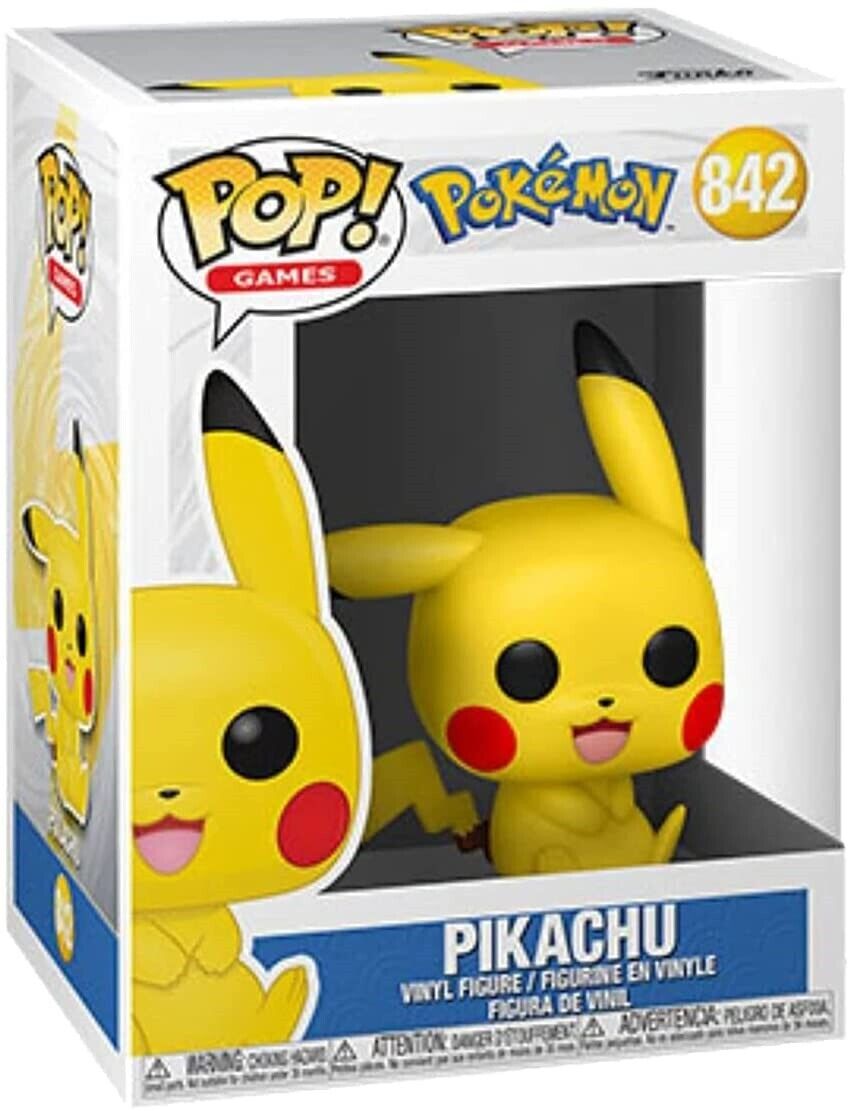 POP! GAMES #842 PVC POKEMON PIKACHU SITTING