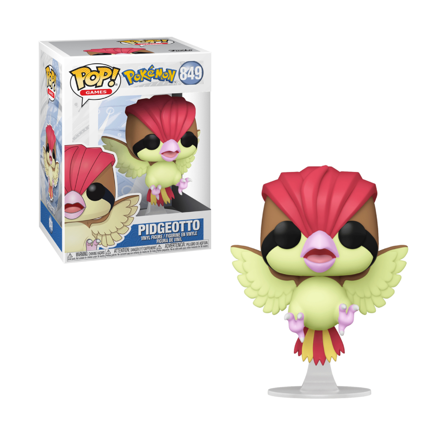 POP! GAMES #849 PVC POKEMON PIDGEOTTO