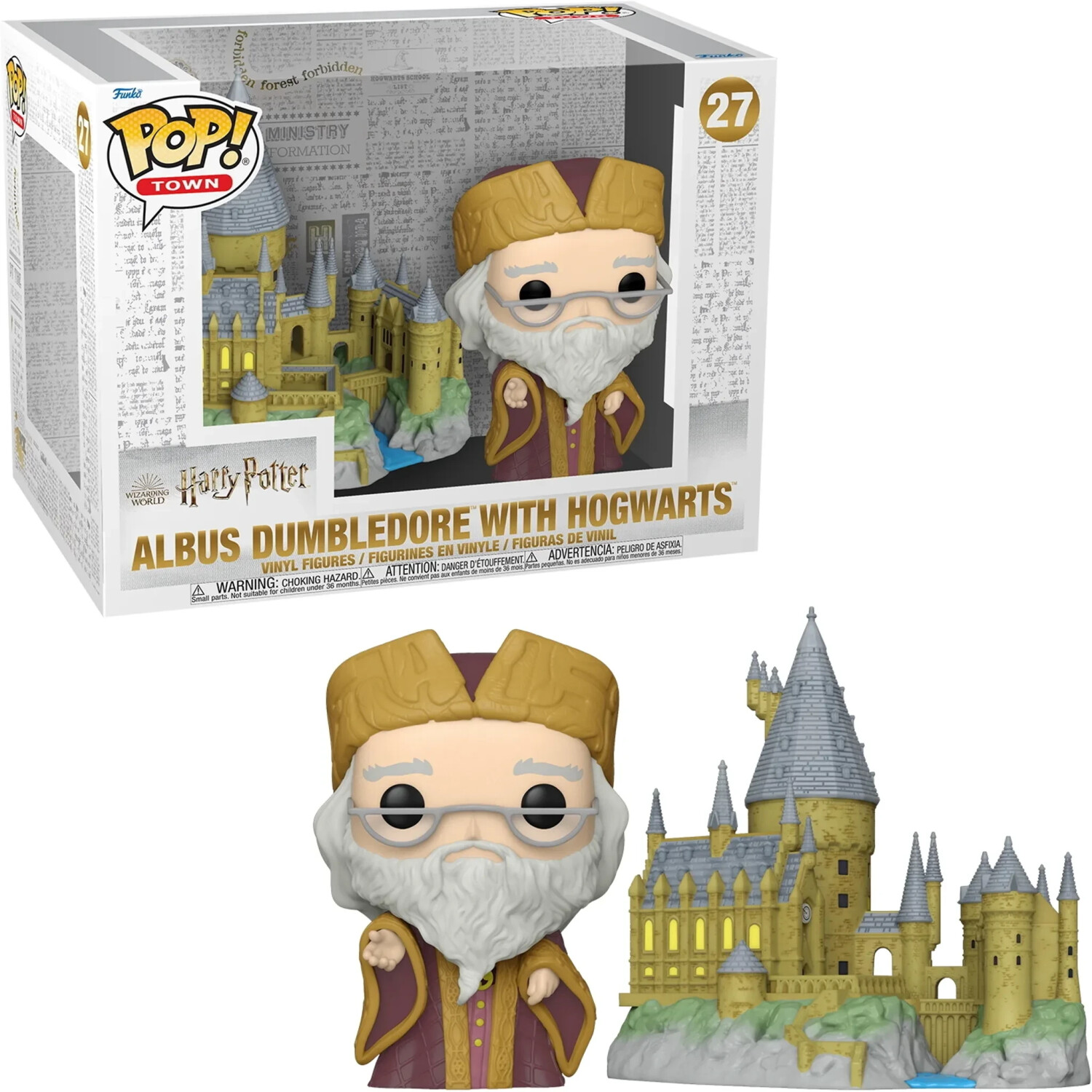 POP! TOWN #027 HARRY POTTER PVC DUMBLEDORE W/HOGWARTS