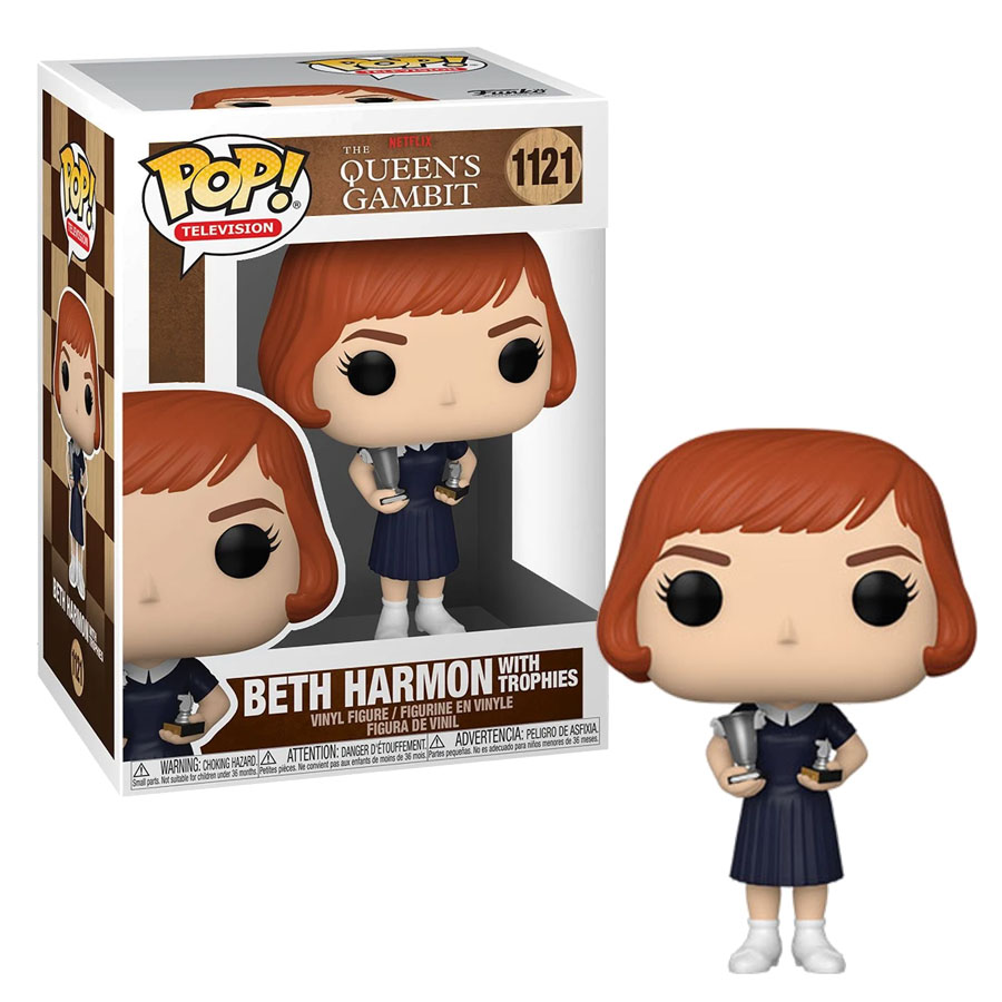 POP! TELEVISION #1121 PVC QUEEN'S GAMBIT BETH HARMON W/TROPHIES
