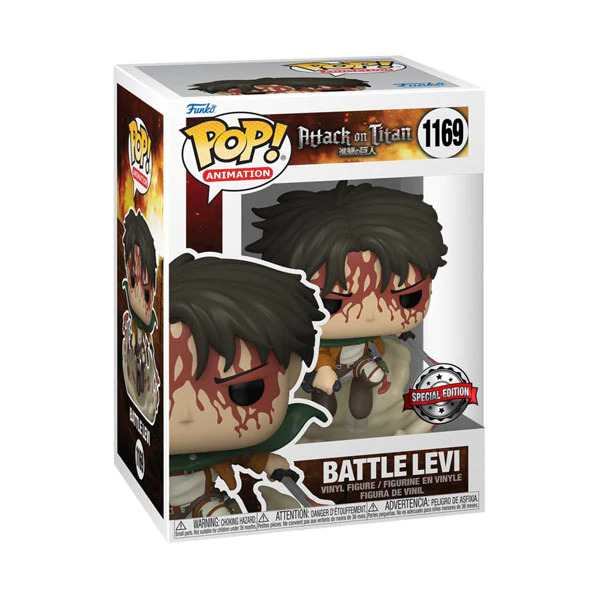 POP! ANIMATION #1169 PVC ATTACK ON TITAN BATTLE LEVI
