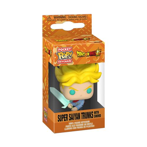 POCKET POP! KEYCHAIN DRAGONBALL SUPER SAIYAN TRUNKS W/SWORD