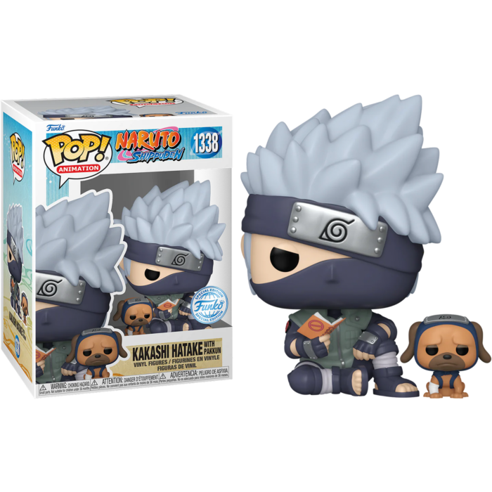POP! ANIMATION #1338 PVC NARUTO SHIPPUDEN KAKASHI HATAKE W/ PAKKUN