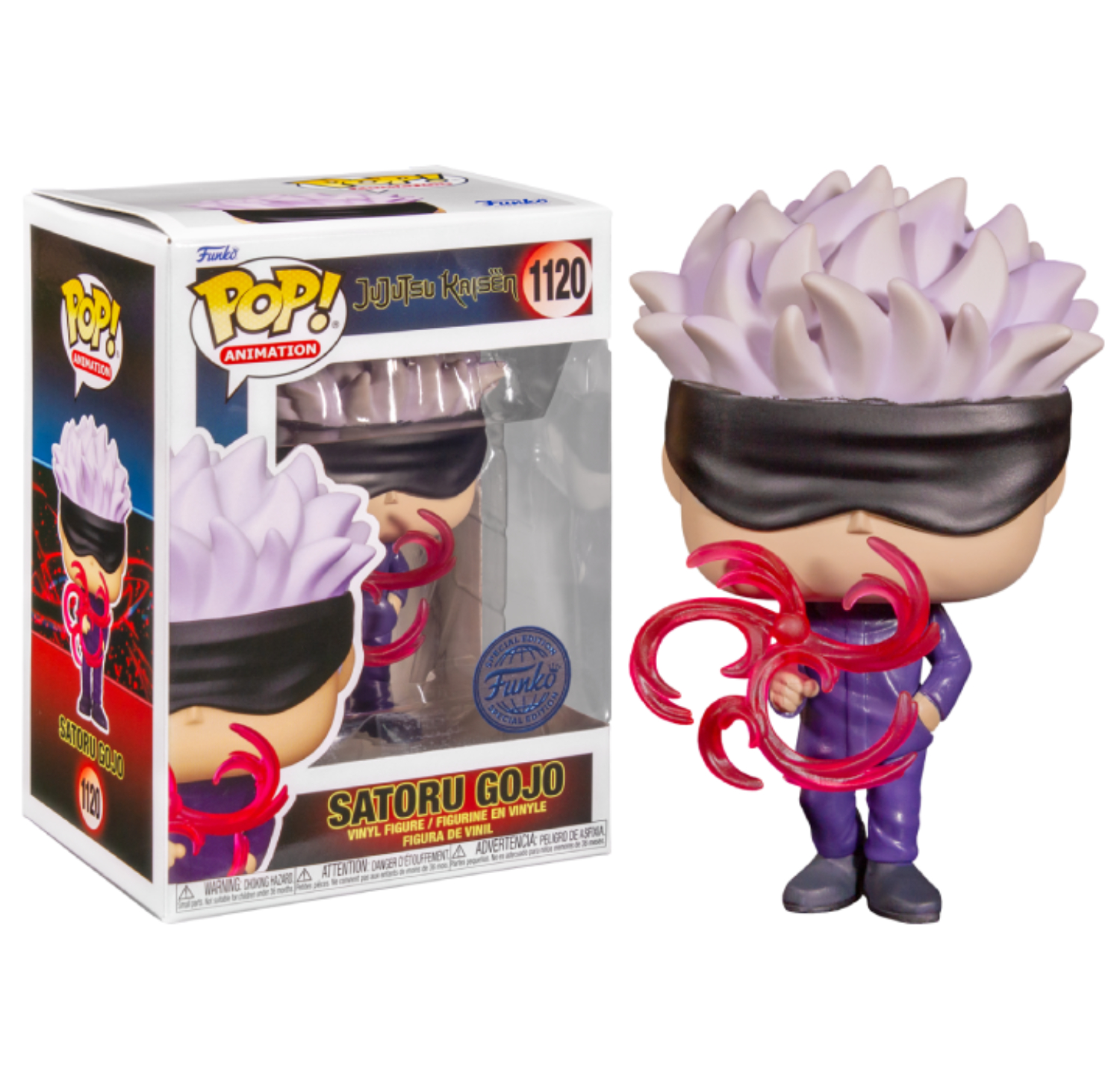 POP! ANIMATION #1120 JUJUTSU KAISEN PVC SATORU GOJO RED TECH