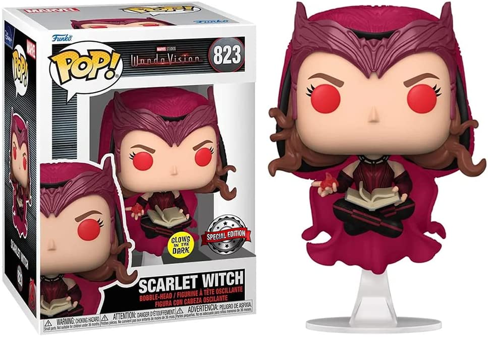 POP! MARVEL #823 PVC WANDAVISION SCARLET WITCH GITD