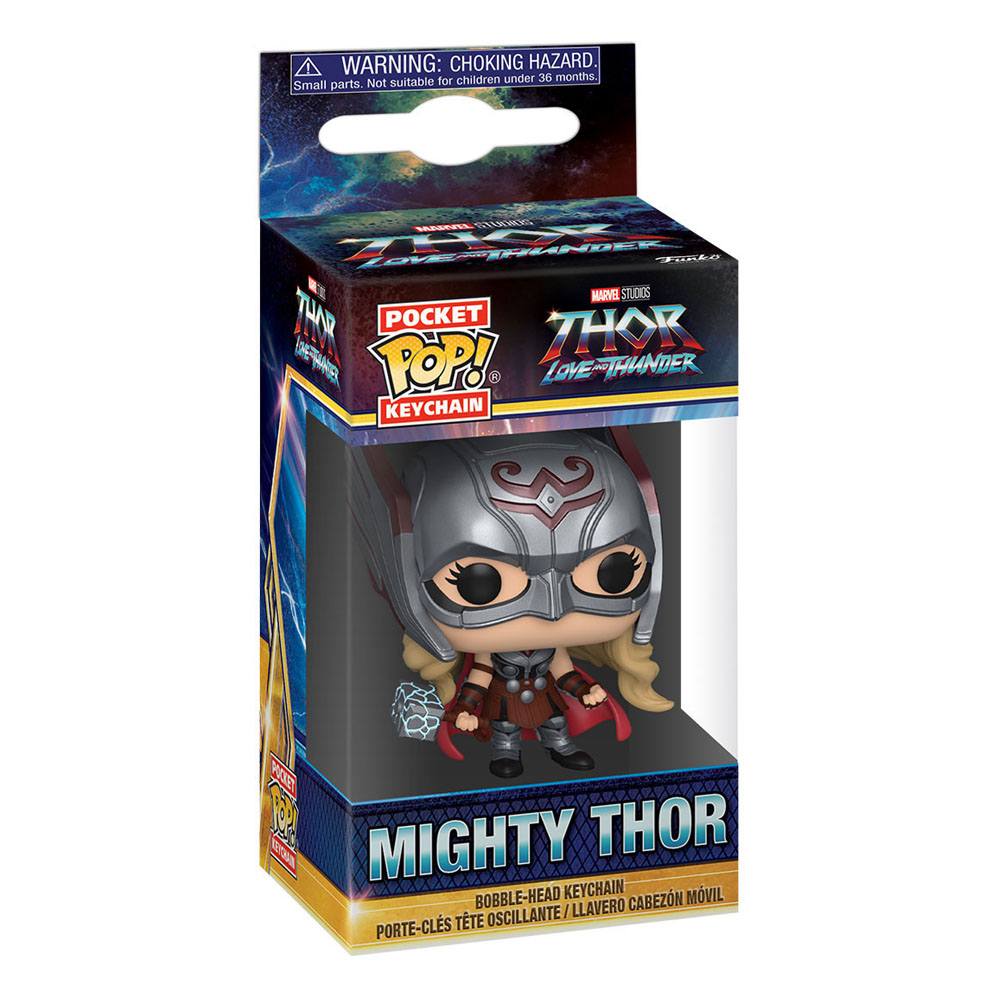 POCKET POP! KEYCHAIN LOVE & THUNDER MIGHTY THOR