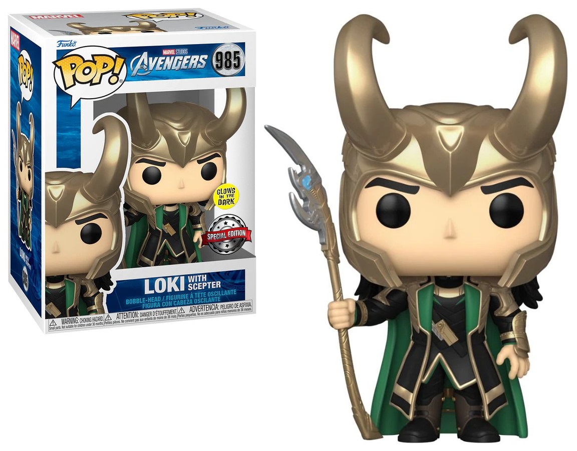 POP! MARVEL #985 PVC AVENGERS LOKI W/SCEPTER