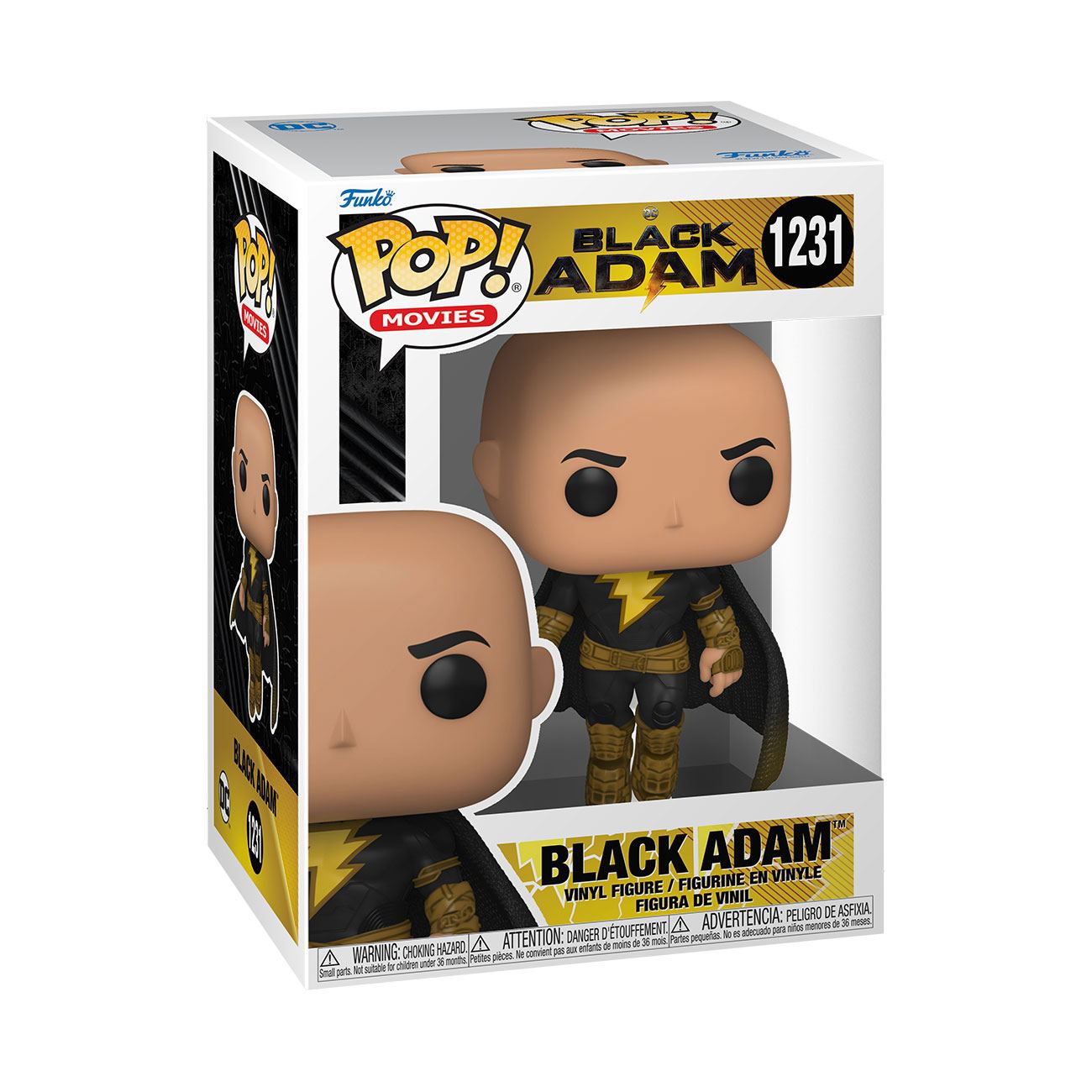 POP! MOVIES #1231 PVC BLACK ADAM BLACK ADAM FLYING