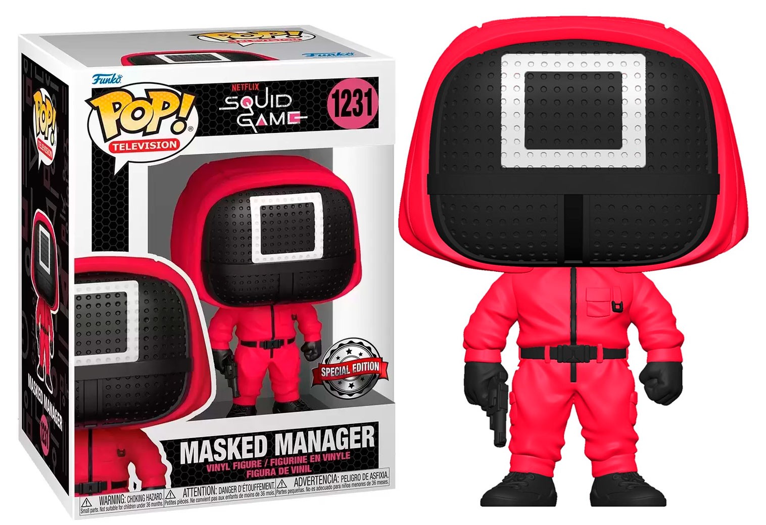 POP! TELEVISION #1231 SQUID GAME RED MASKED MANAGER