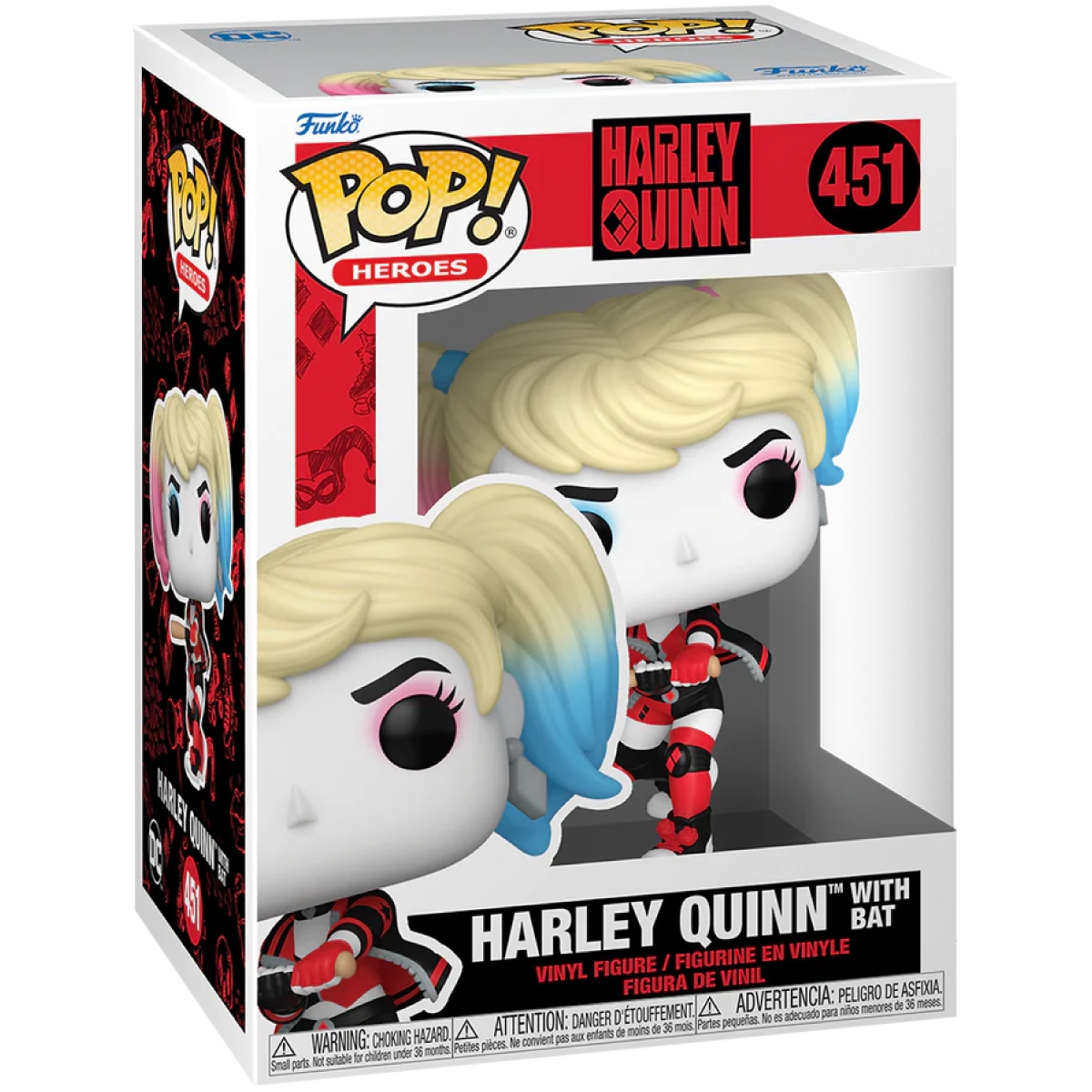 POP! HEROES #451 PVC HARLEY QUINN WITH BAT