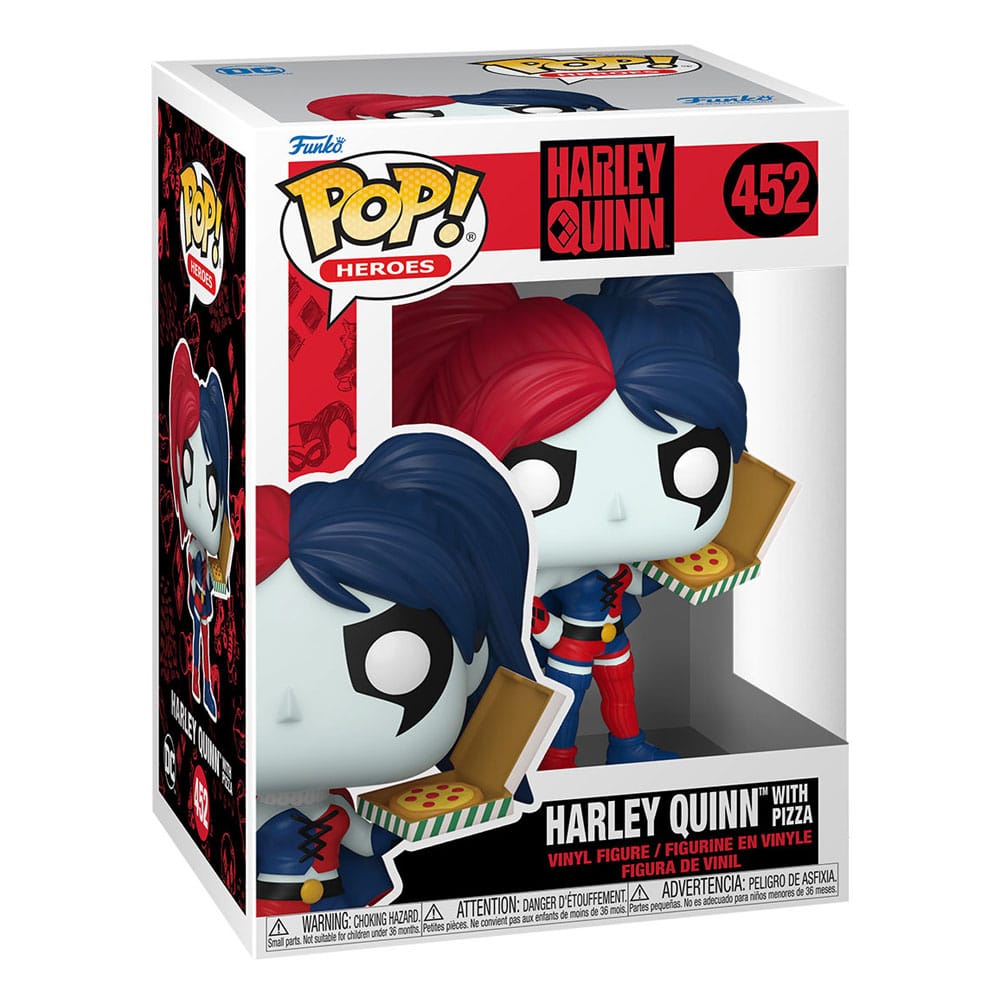 POP! HEROES #452 PVC HARLEY QUINN WITH PIZZA