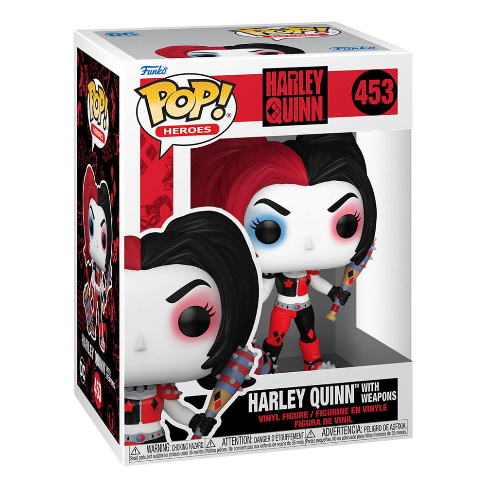 POP! HEROES #453 PVC HARLEY QUINN WITH WEAPONS