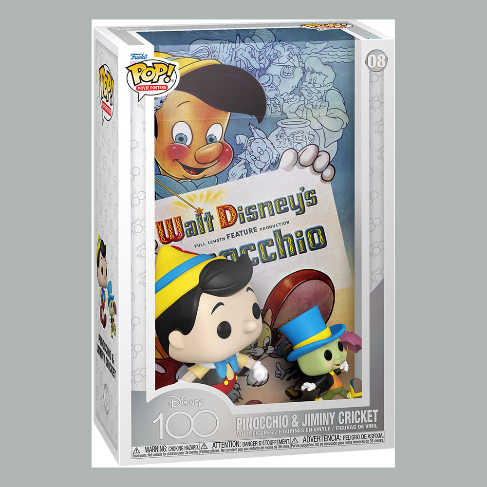 DISNEY: 100TH ANNIVERSARY - POP! MOVIE COVERS 08 PINOCCHIO