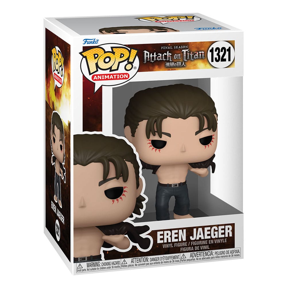 POP! ANIMATION #1321 PVC ATTACK ON TITAN EREN JAEGER