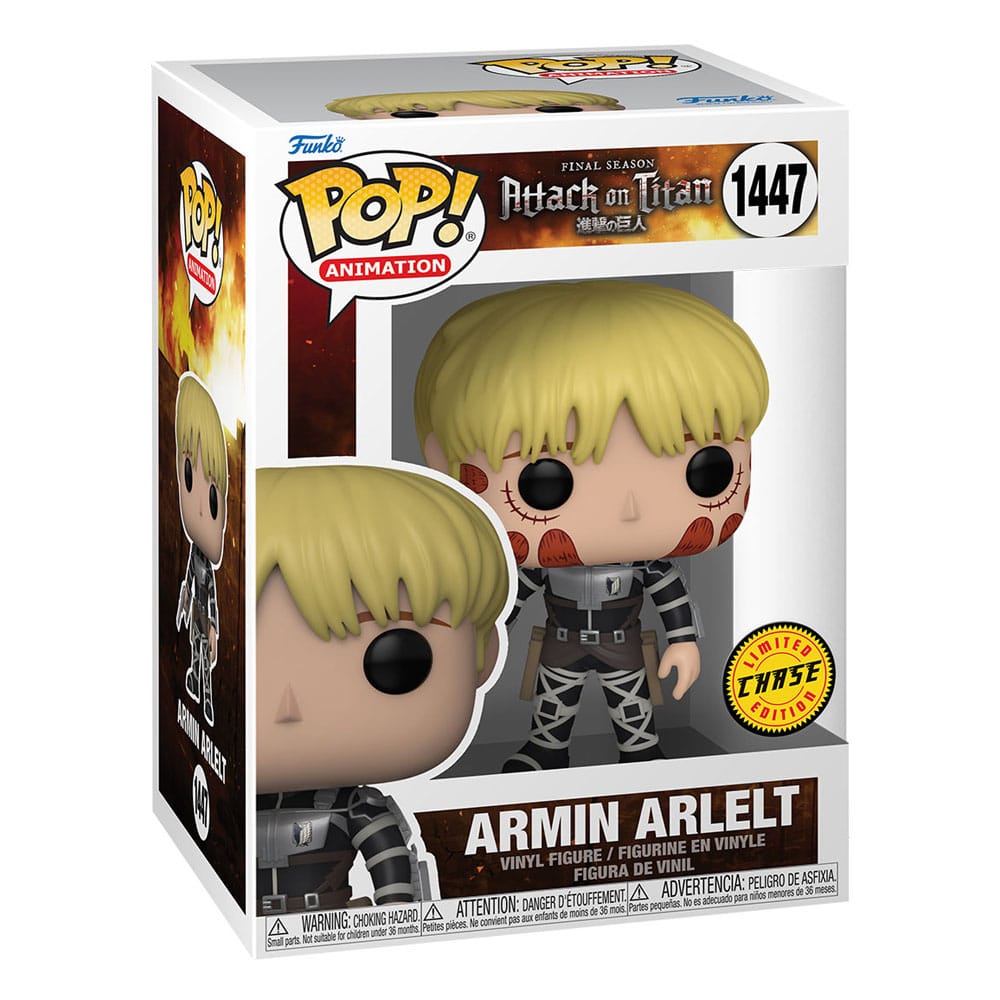 POP! ANIMATION #1447 PVC ATTACK ON TITAN ARMIN ARLELT CHASE