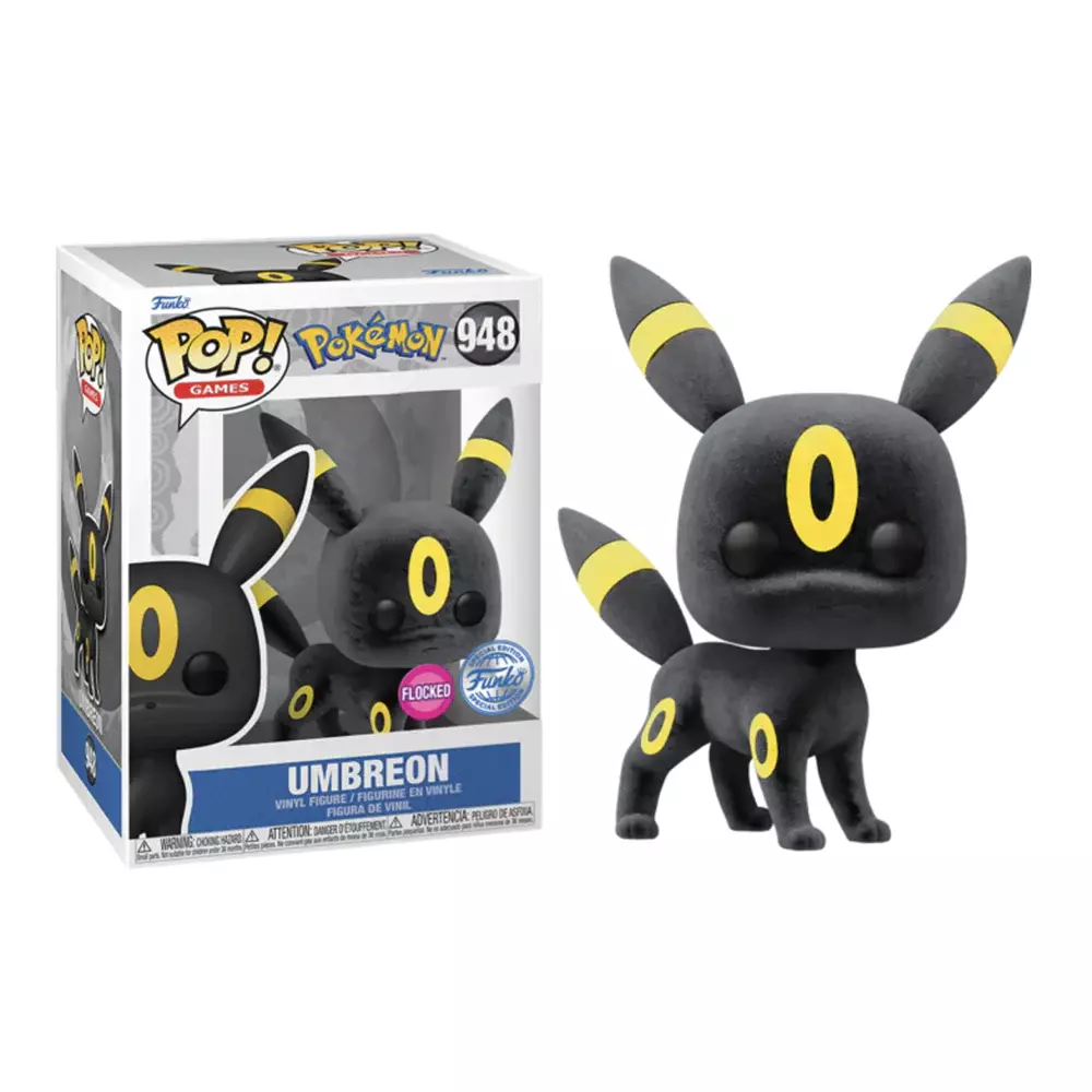POP! GAMES #948 PVC POKEMON UMBREON FLOCKED