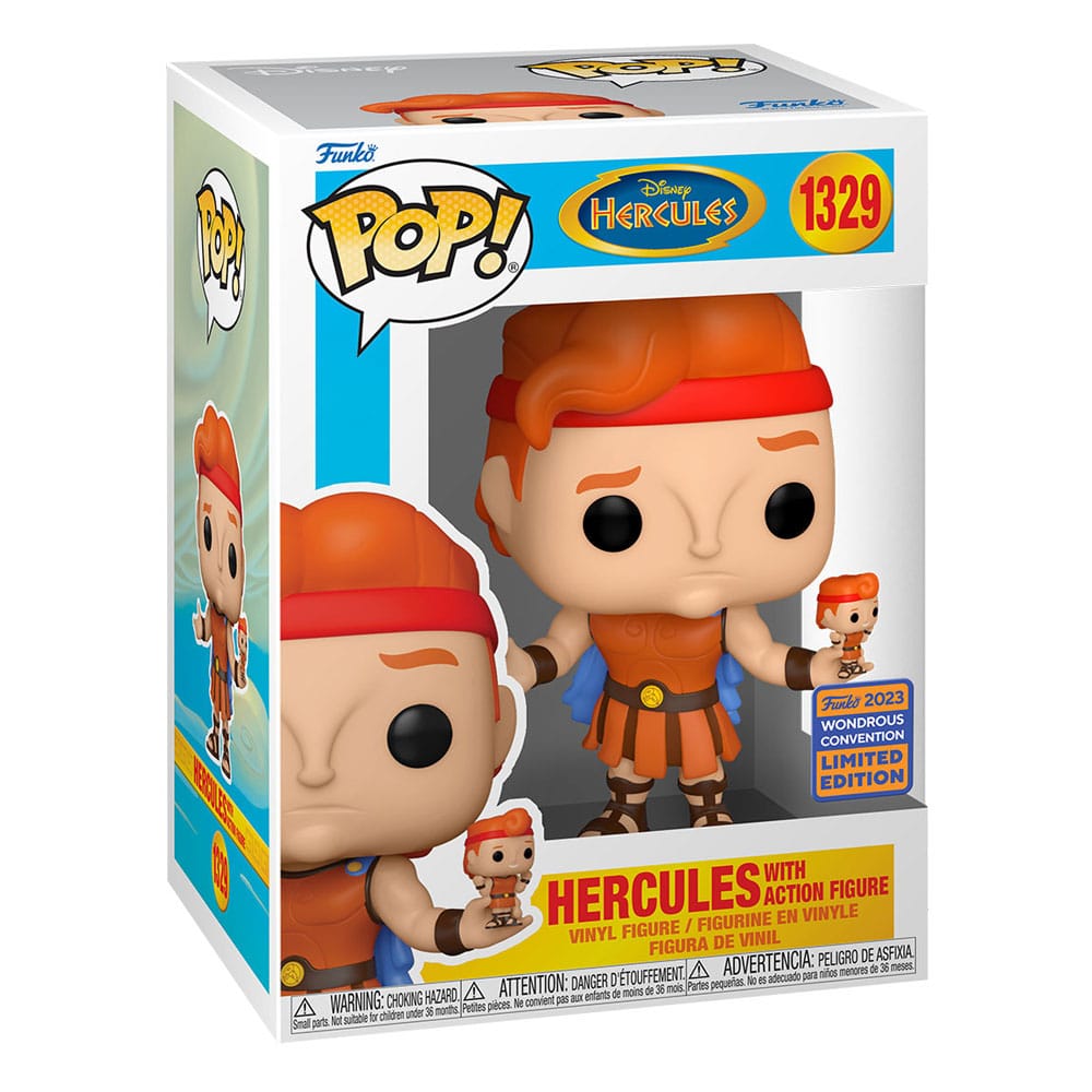 POP! DISNEY #1329 PVC HERCULES W/ACTION FIGURE