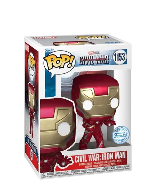 POP! MARVEL #1153 PVC CIVIL WAR BOBBLE HEAD IRON MAN