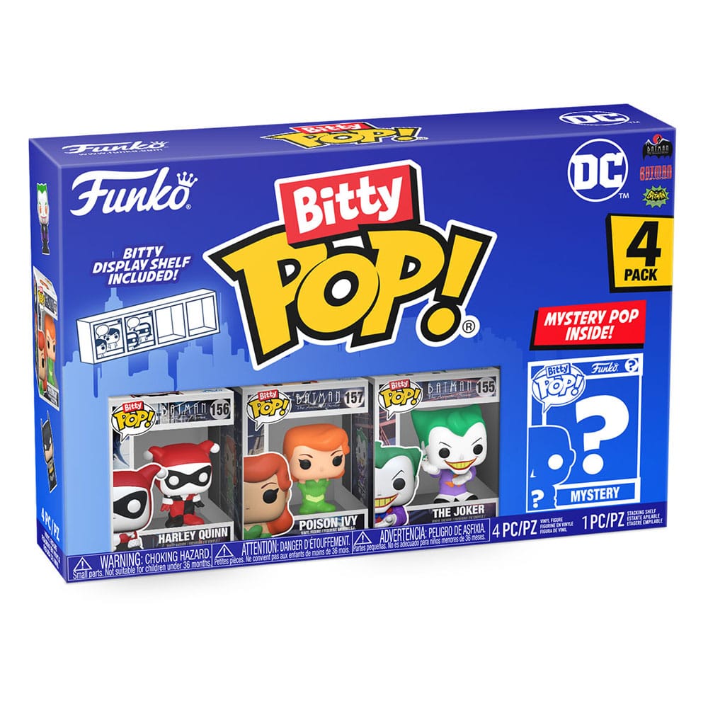 DC BITTY POP! VINYL FIGURE 4-PACK HARLEY QUINN 2,5 CM