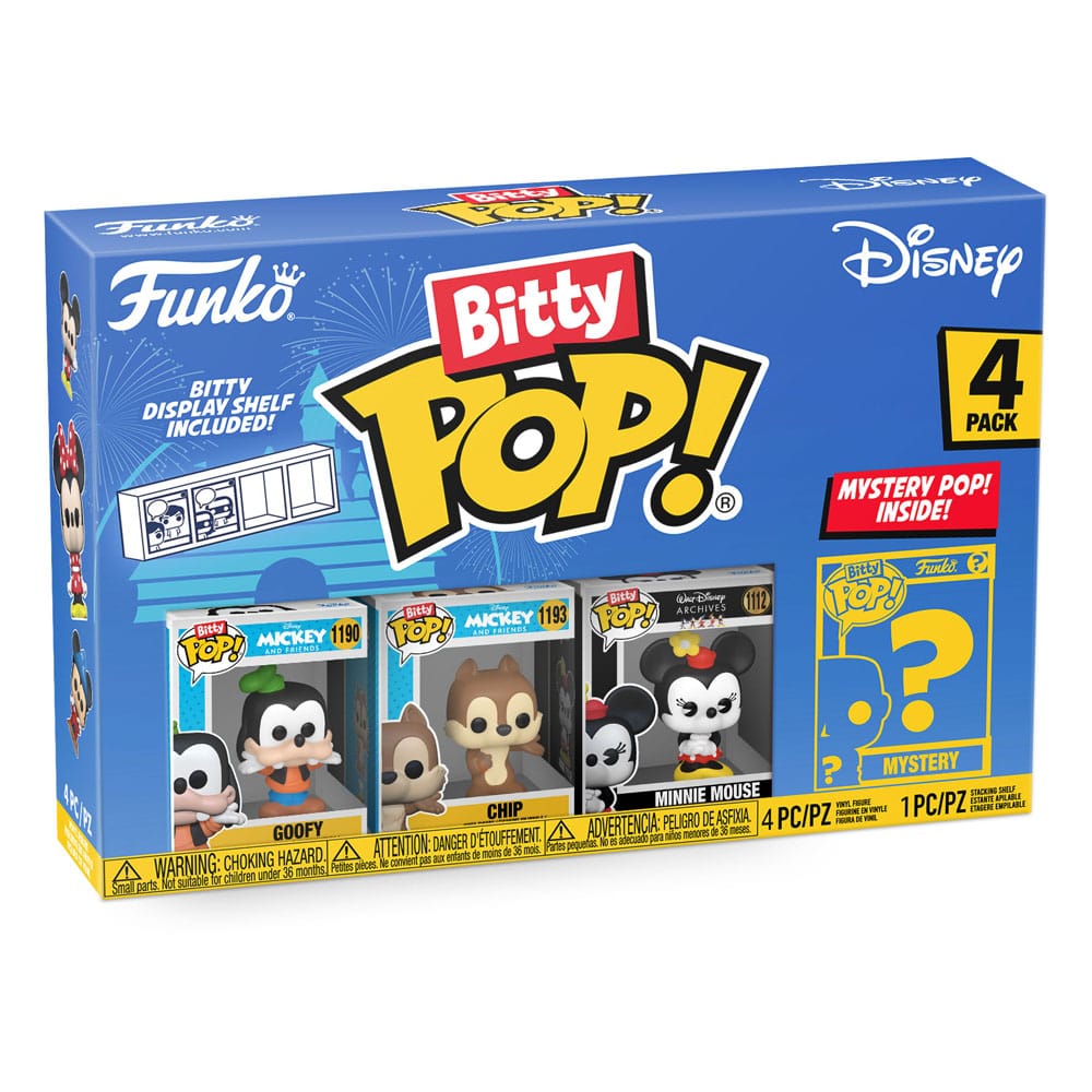 DISNEY BITTY POP! VINYL FIGURE 4-PACK GOOFY 2,5 CM