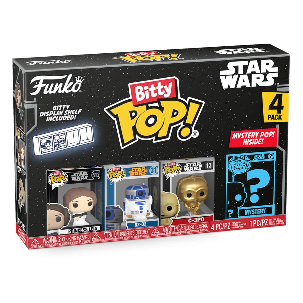 STAR WARS BITTY POP! VINYL FIGURE 4-PACK LEIA 2,5 CM