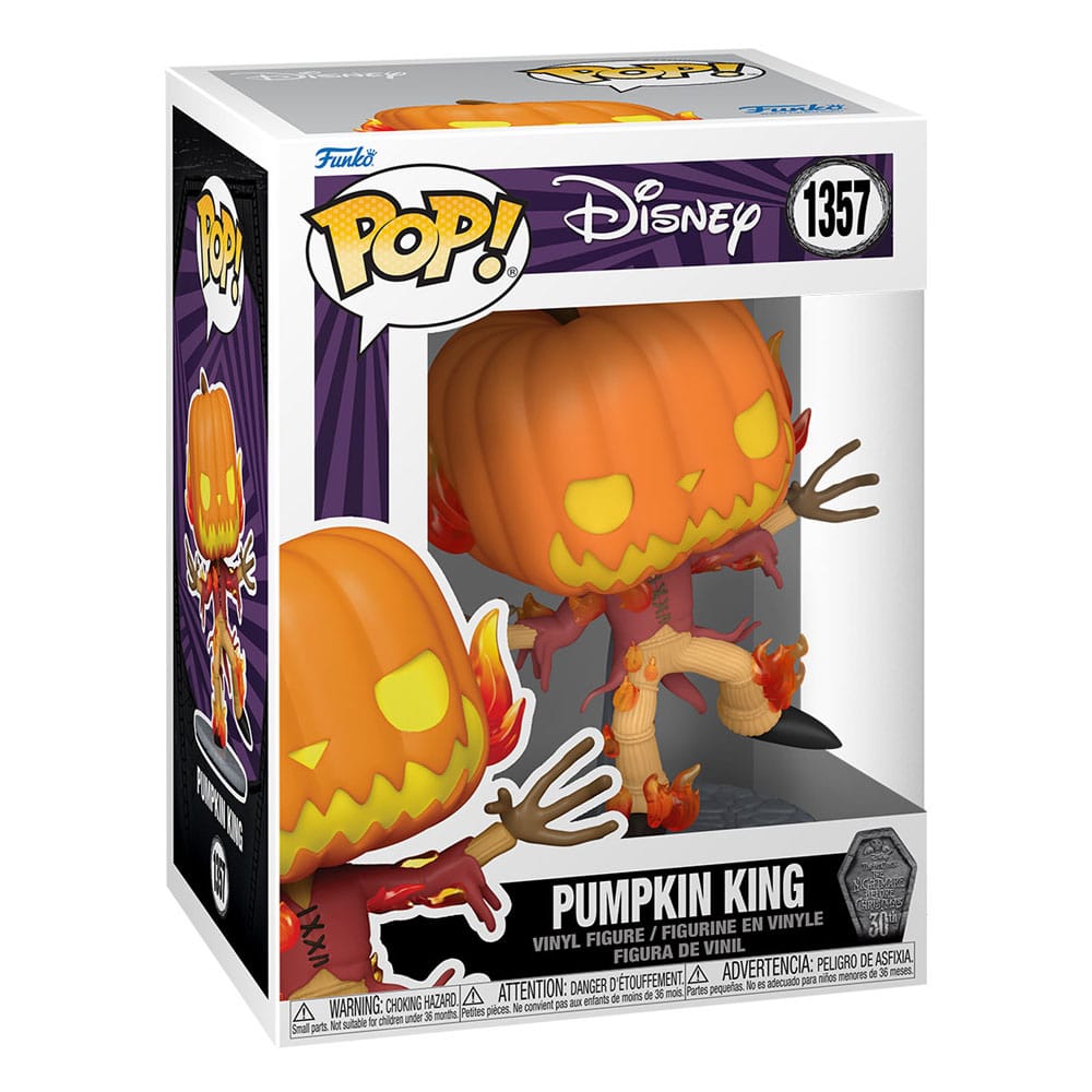 POP! DISNEY #1357 PVC NIGHTMARE BEFORE CHRISTMAS JACK PUMPKIN KING