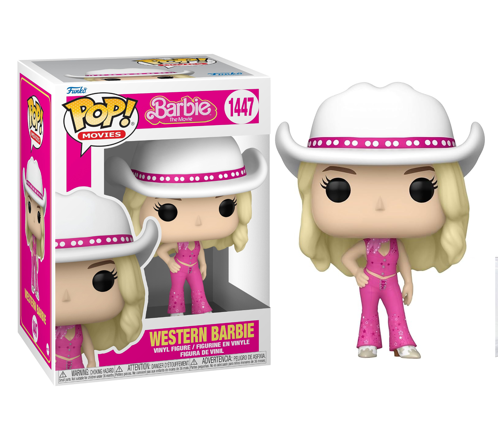 POP! MOVIES #1447 PVC BARBIE THE MOVIE WESTERN BARBIE