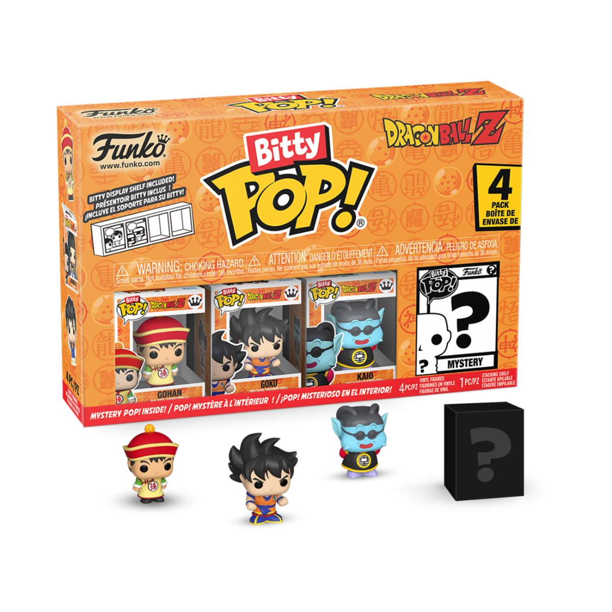 DRAGONBALL Z BITTY POP! VINYL FIGURE 4-PACK GOHAN 2,5 CM