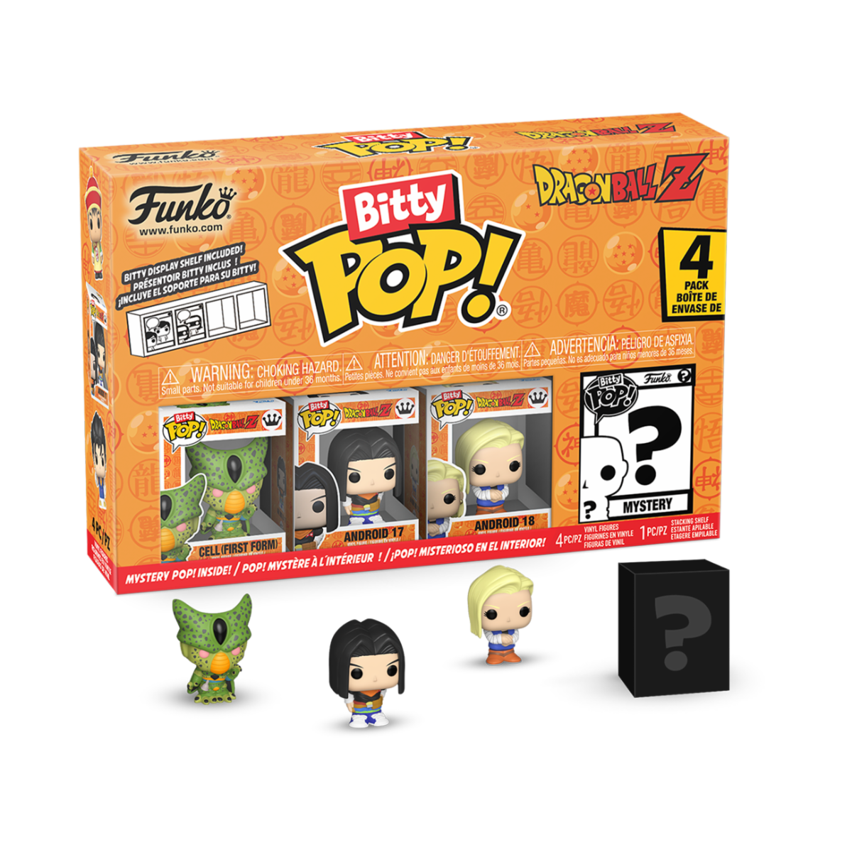 DRAGONBALL Z BITTY POP! VINYL FIGURE 4-PACK CELL (FIRST FORM) 2,5 CM