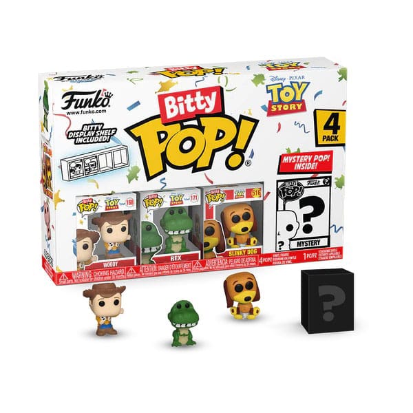 TOY STORY BITTY POP! VINYL FIGURE 4-PACK WOODY 2,5 CM