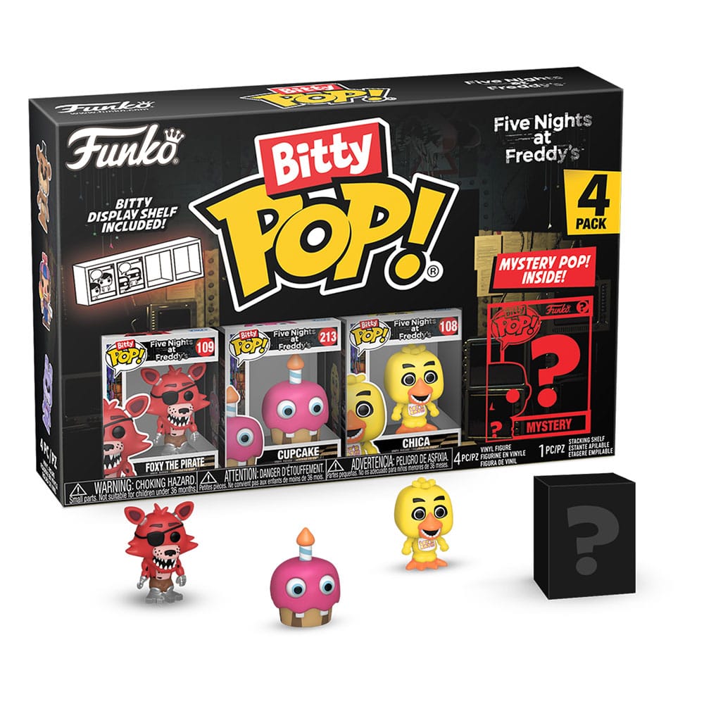 FNAF FIVE NIGHT AT FREDDY BITTY POP! VINYL FIGURE 4-PACK FOXY 2,5 CM