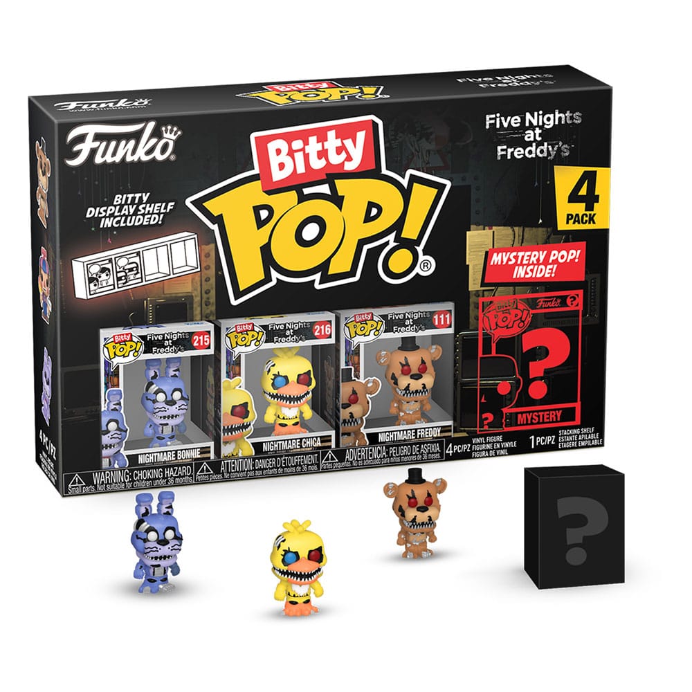 FNAF FIVE NIGHT AT FREDDY BITTY POP! VINYL FIGURE 4-PACK BONNIE 2,5 CM