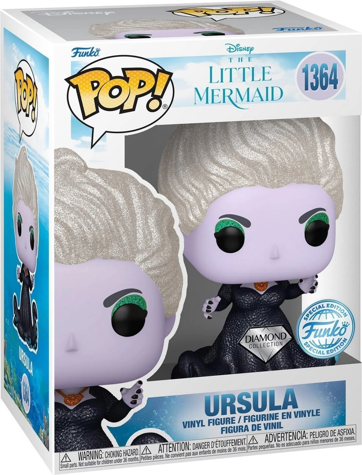 POP! DISNEY #1364 PVC THE LITTLE MERMAID URSULA DIAMOND
