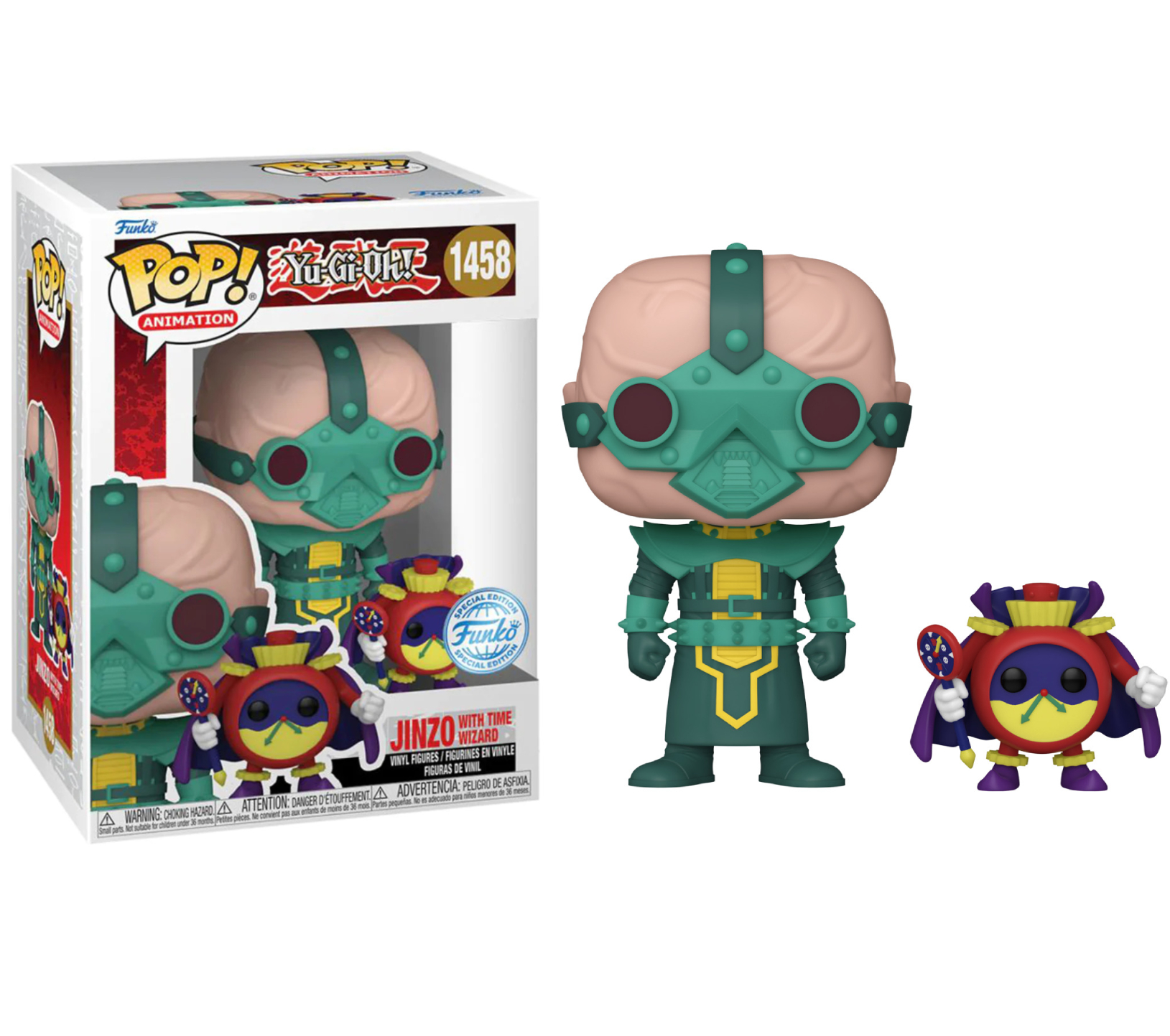 POP! ANIMATION #1458 YU-GI-OH! PVC JINZO W/ TIME WIZARD