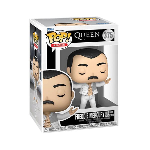 POP! ROCKS #375 PVC QUEEN FREDDIE MERCURY I WAS BORN TO LOVE YOU